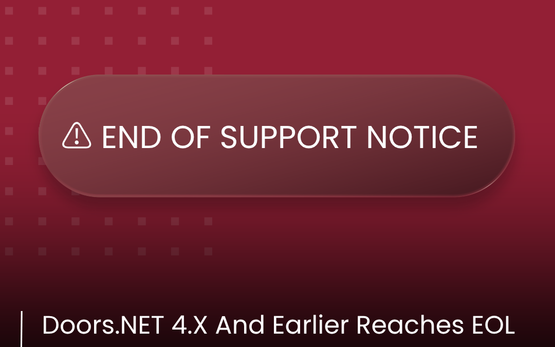 Doors.NET 4.X has Reached End of Support